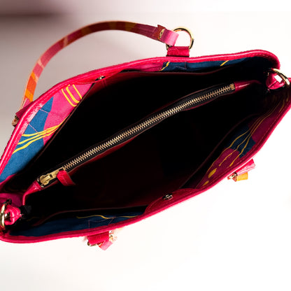 Color Theory Collection | Nellie Satchel + Crossbody | Wild Berry