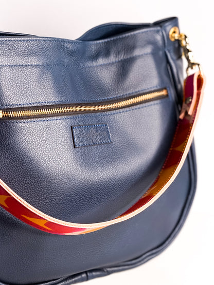 Color Theory Collection | Esther Shoulder Tote | Midnight Navy
