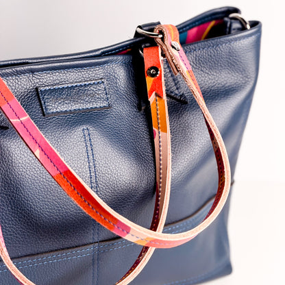Color Theory Collection | Nellie Satchel + Crossbody | Midnight Navy