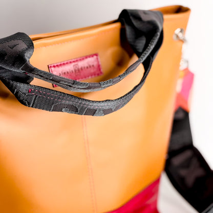 Pre-Order | Color Theory Collection | Tivoli Shoulder Tote | Mustard + Wild Berry