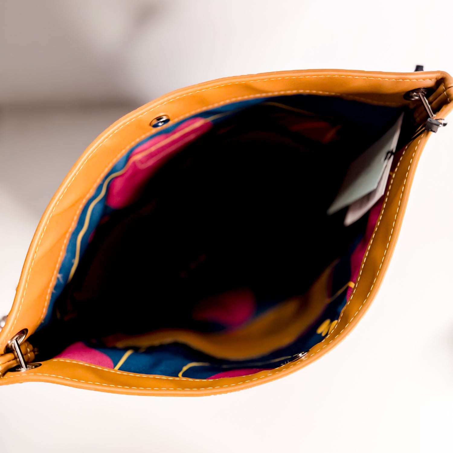 Color Theory Collection | Train Shoulder Tote | Mustard + Midnight Navy