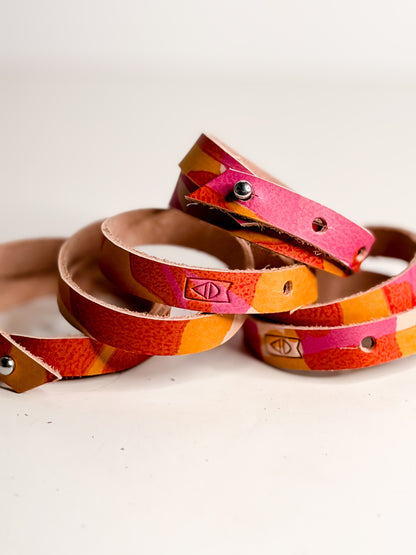 Color Theory Collection | Jewelry | Double Wrap Bracelet | Hand Painted