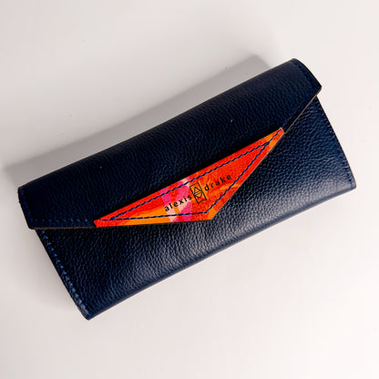 Color Theory Collection | Genevieve Wallet | Midnight Blue