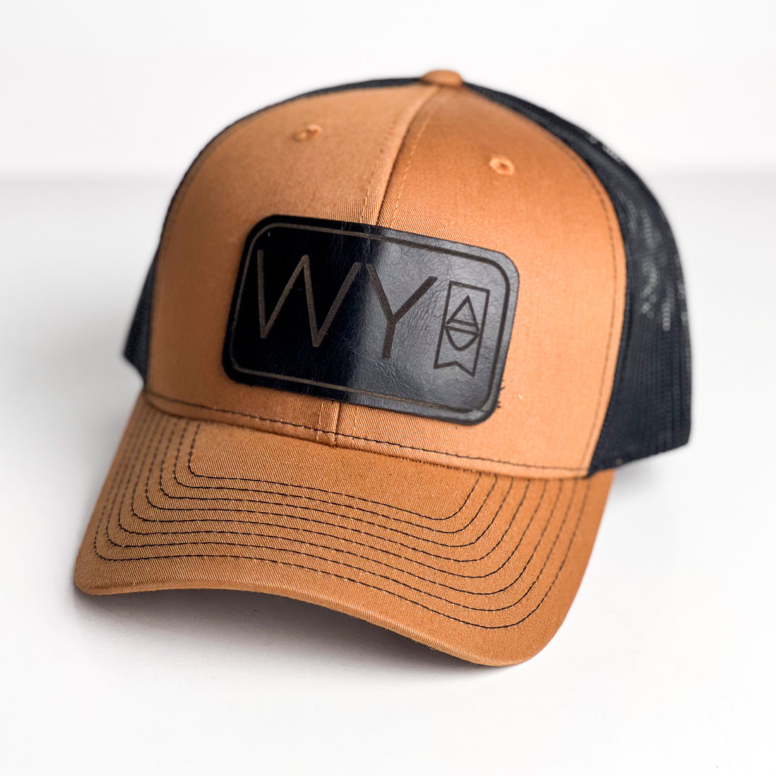 WY Trucker Hat | Whiskey + Black