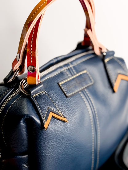 Color Theory Collection | Dolly Satchel + Crossbody | Midnight Navy