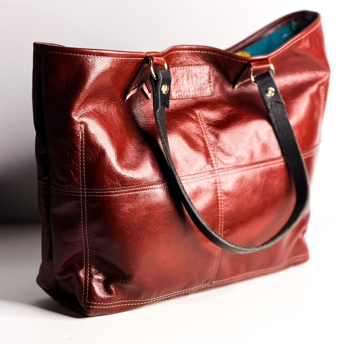 Open Range Collection | 9 to 5 Shoulder Tote | Rust