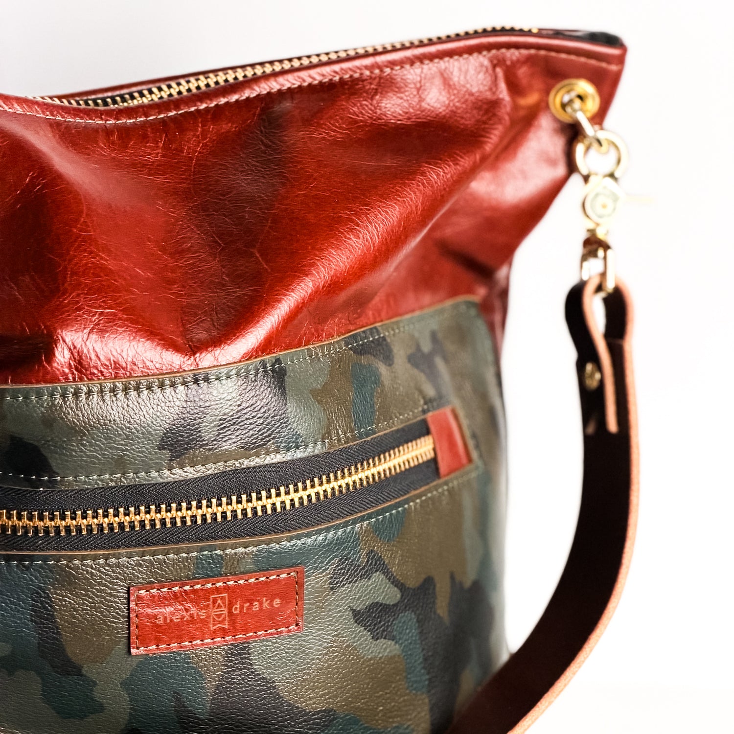 Open Range Collection | Backpack Shoulder Tote | Rust + Camo