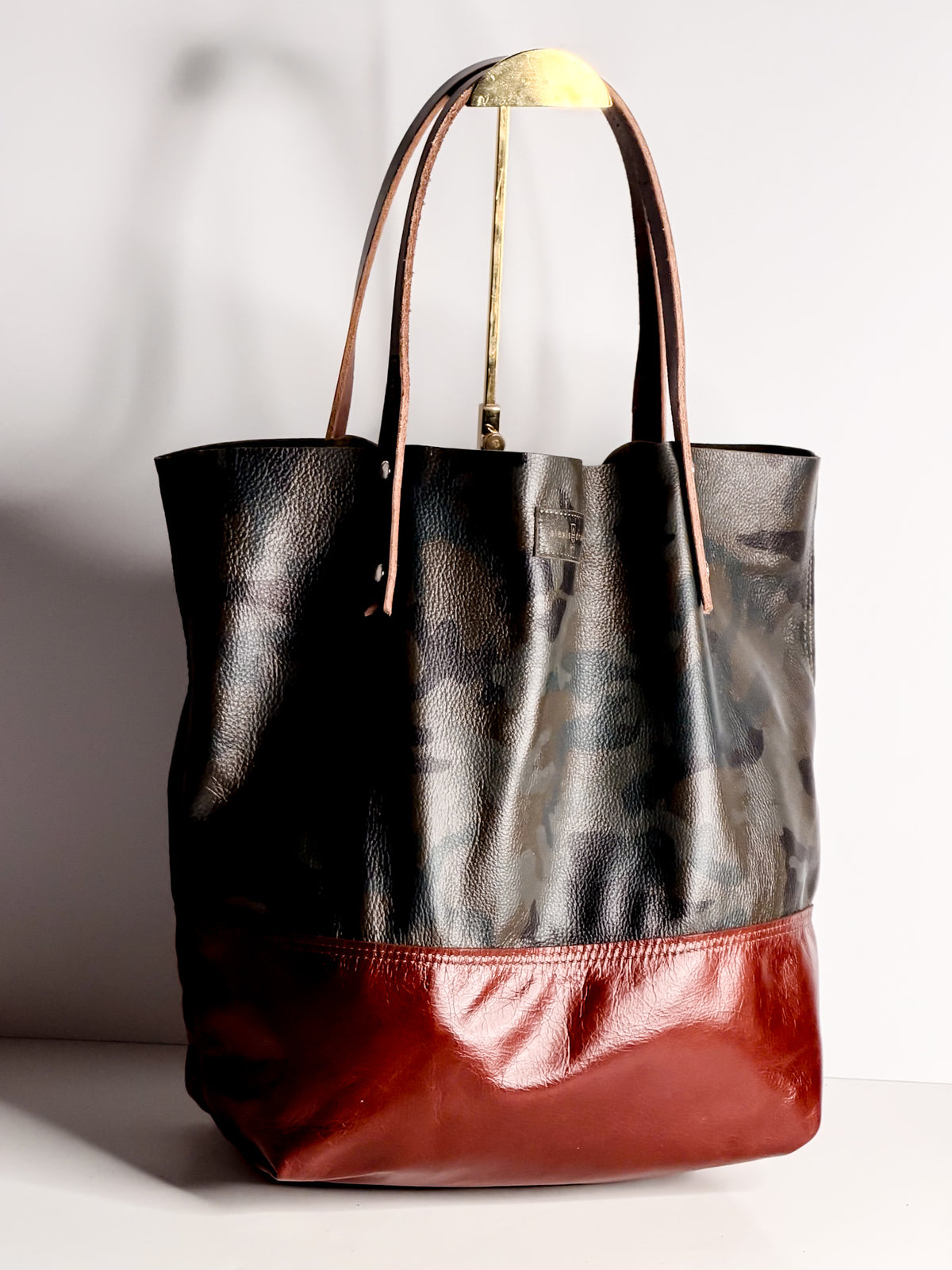 Open Range Collection | Market Tote | Camo + Rust