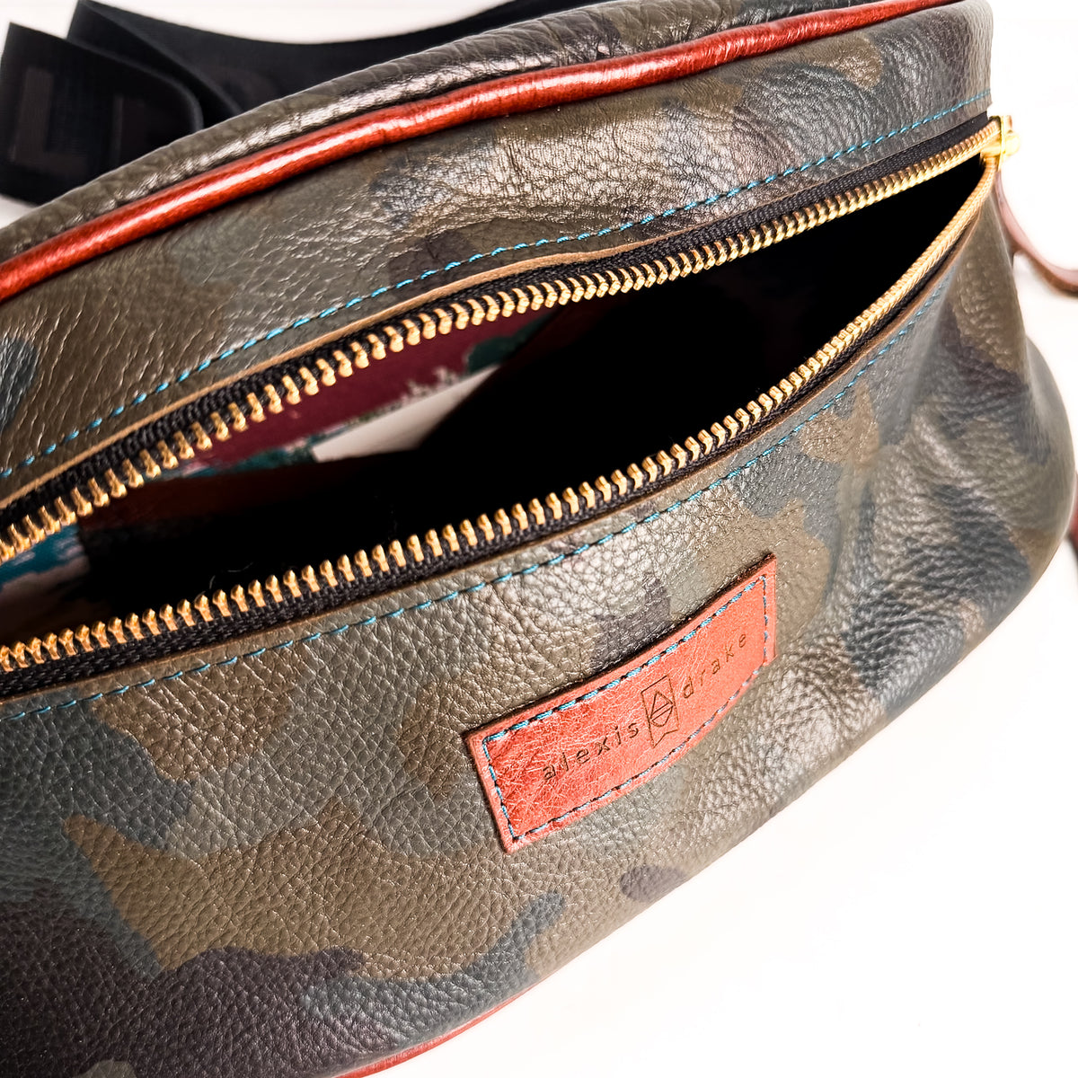 Open Range Collection | Louie Fanny Crossbody | Camo + Rust