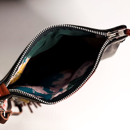 Open Range Collection | Jackie Wristlet + Crossbody | Camo + Rust