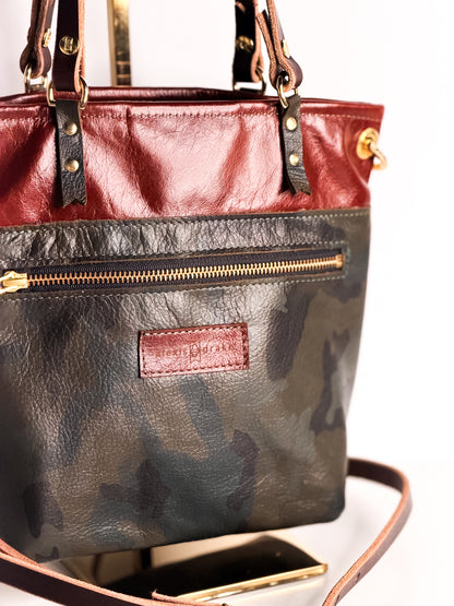 Open Range Collection | Amika Satchel + Crossbody | Rust + Camo