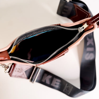 Open Range Collection | Penelope Crossbody | Dusty Rose + Rust