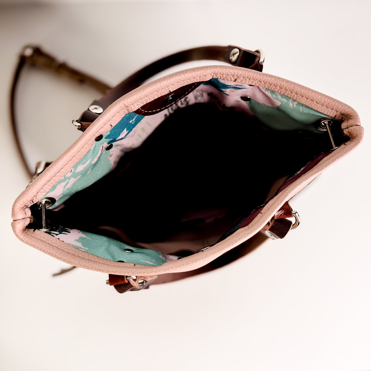 Open Range Collection | Amika Satchel + Crossbody | Dusty Rose + Rust