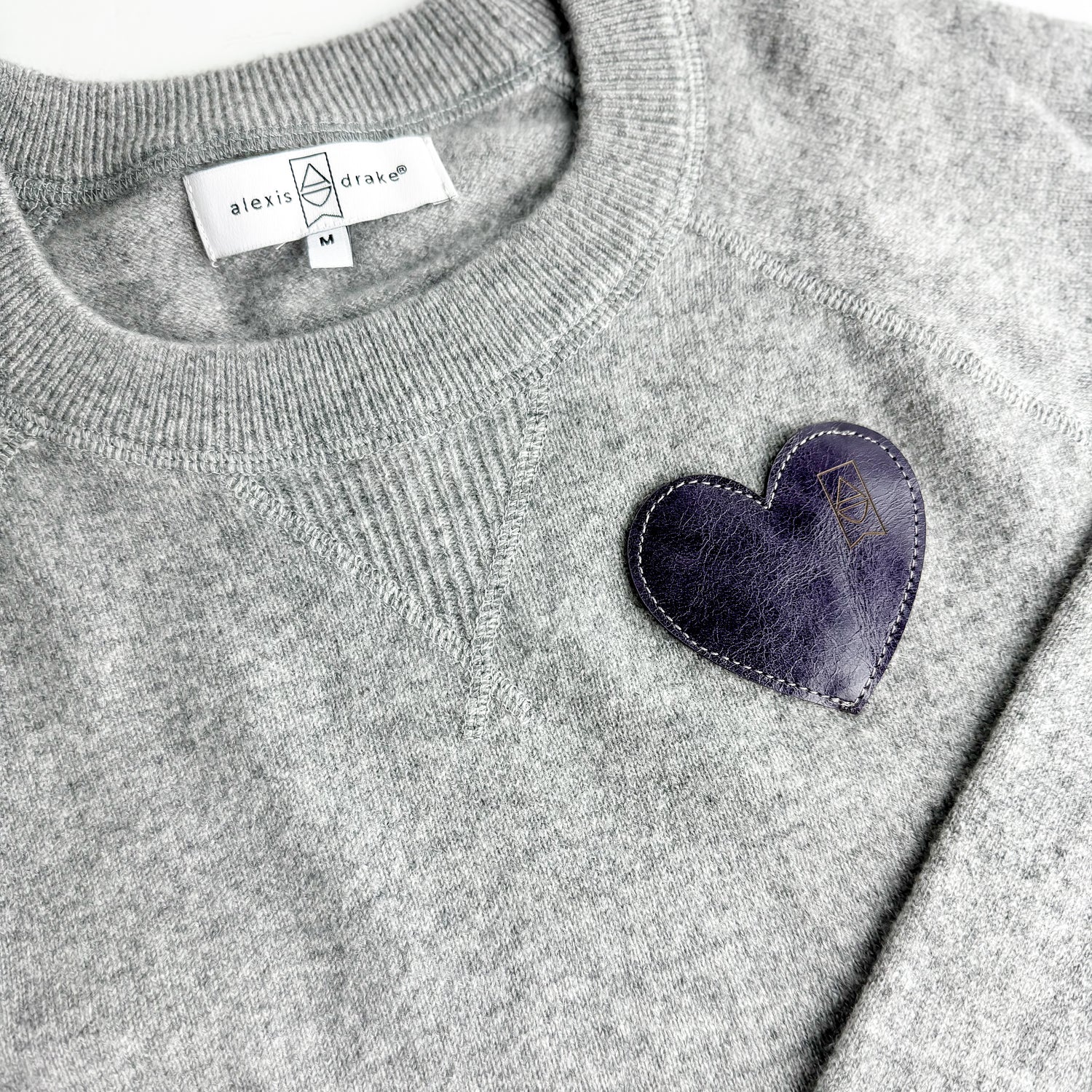 Cashmere + Cotton Collection | Fitted Cashmere Sweater | Heather Grey