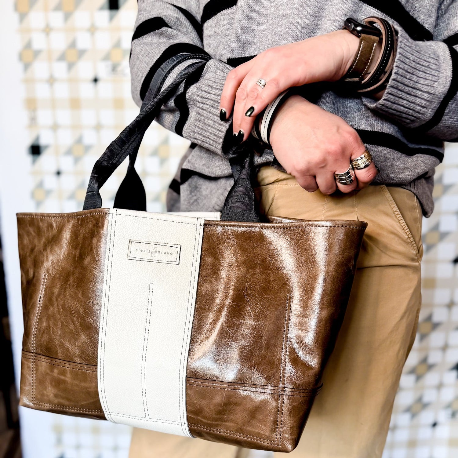 Blank Canvas Collection | Getaway Tote | Clay + Gallery White