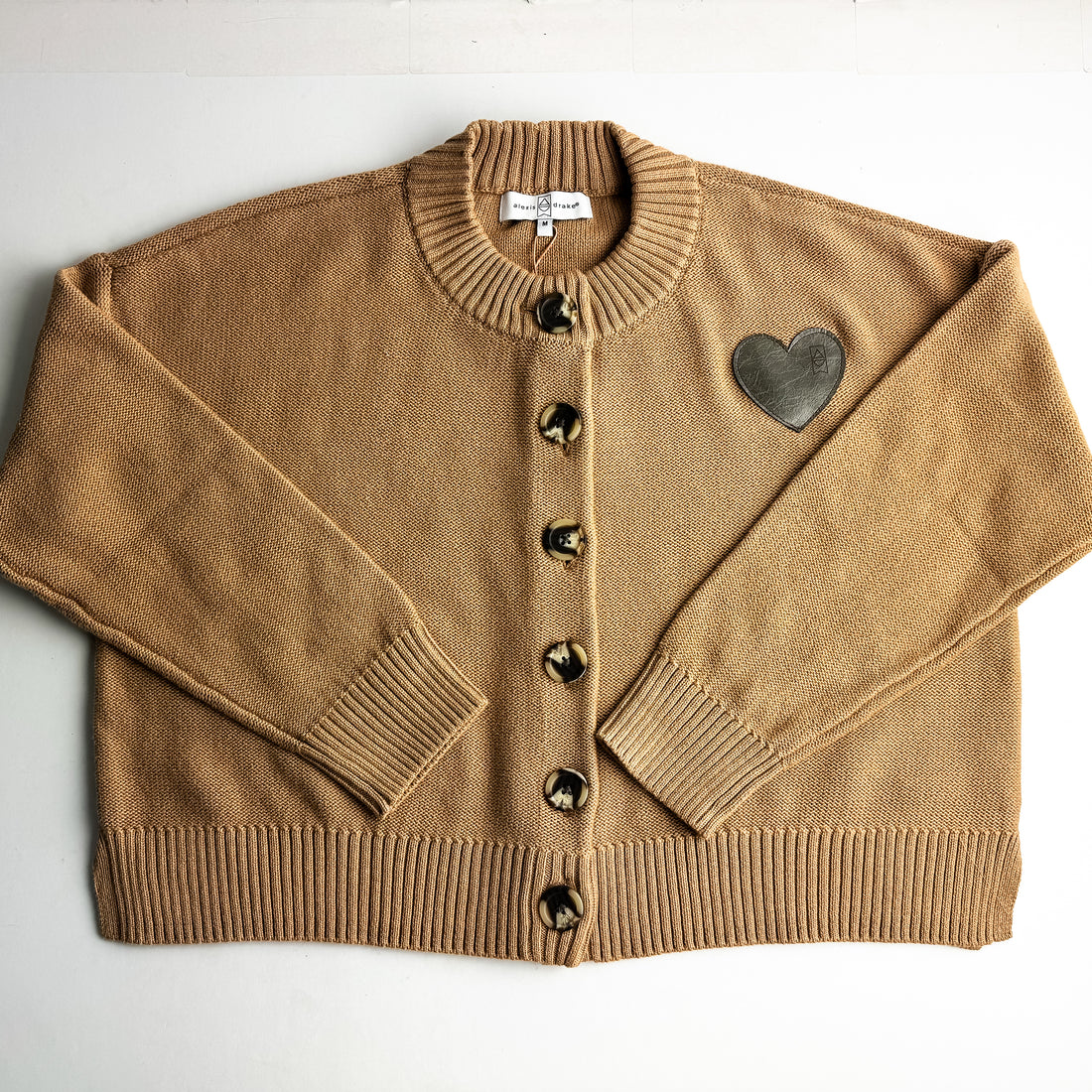 Cashmere + Cotton Collection | Button Cardigan | Camel