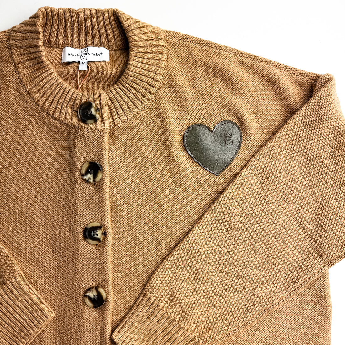 Cashmere + Cotton Collection | Button Cardigan | Camel