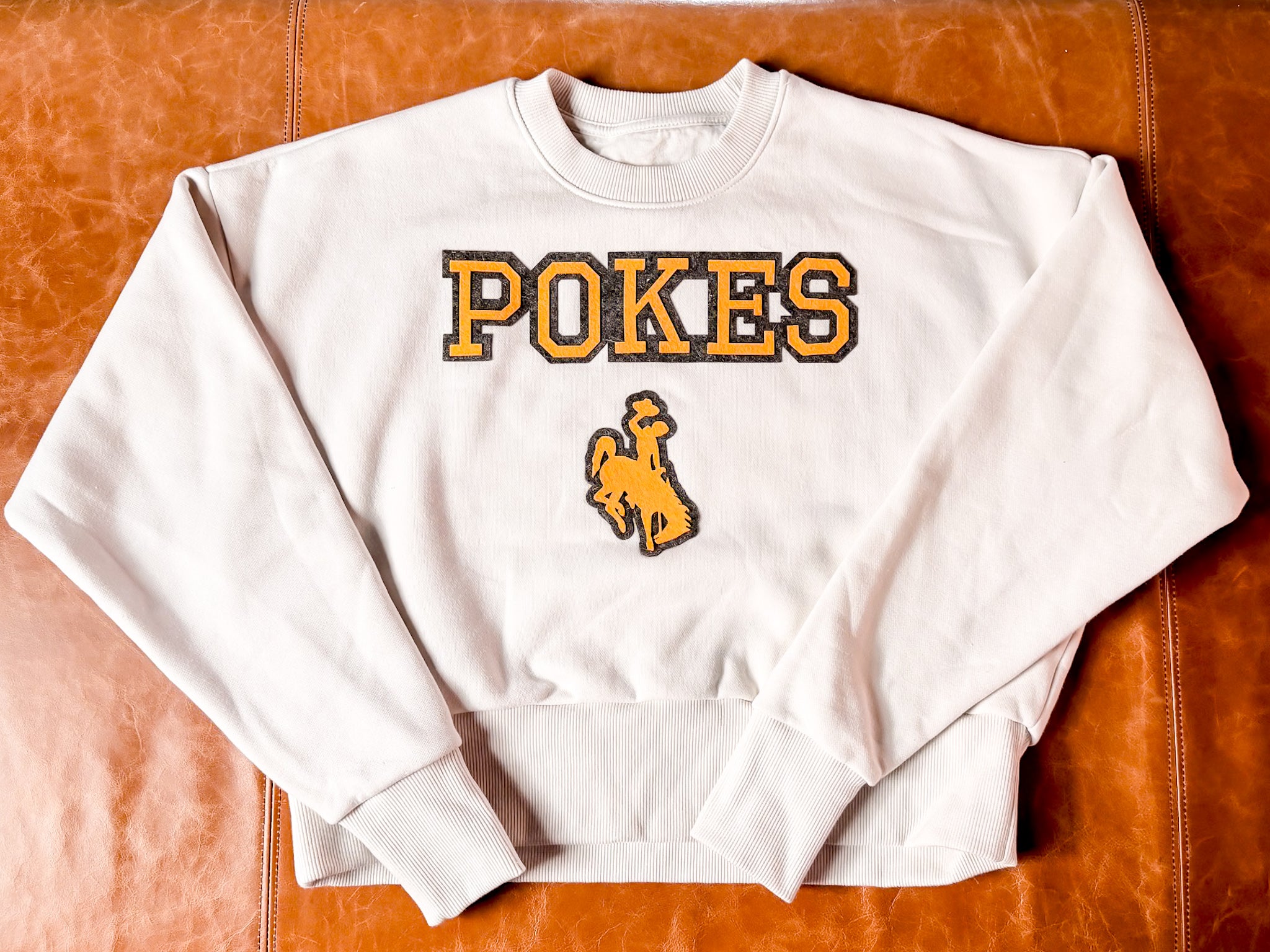 Steamboat Collection | Cropped Crewneck | White