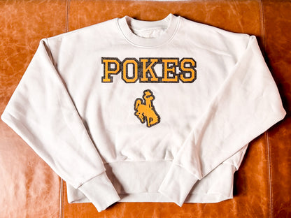 Steamboat Collection | Cropped Crewneck | White