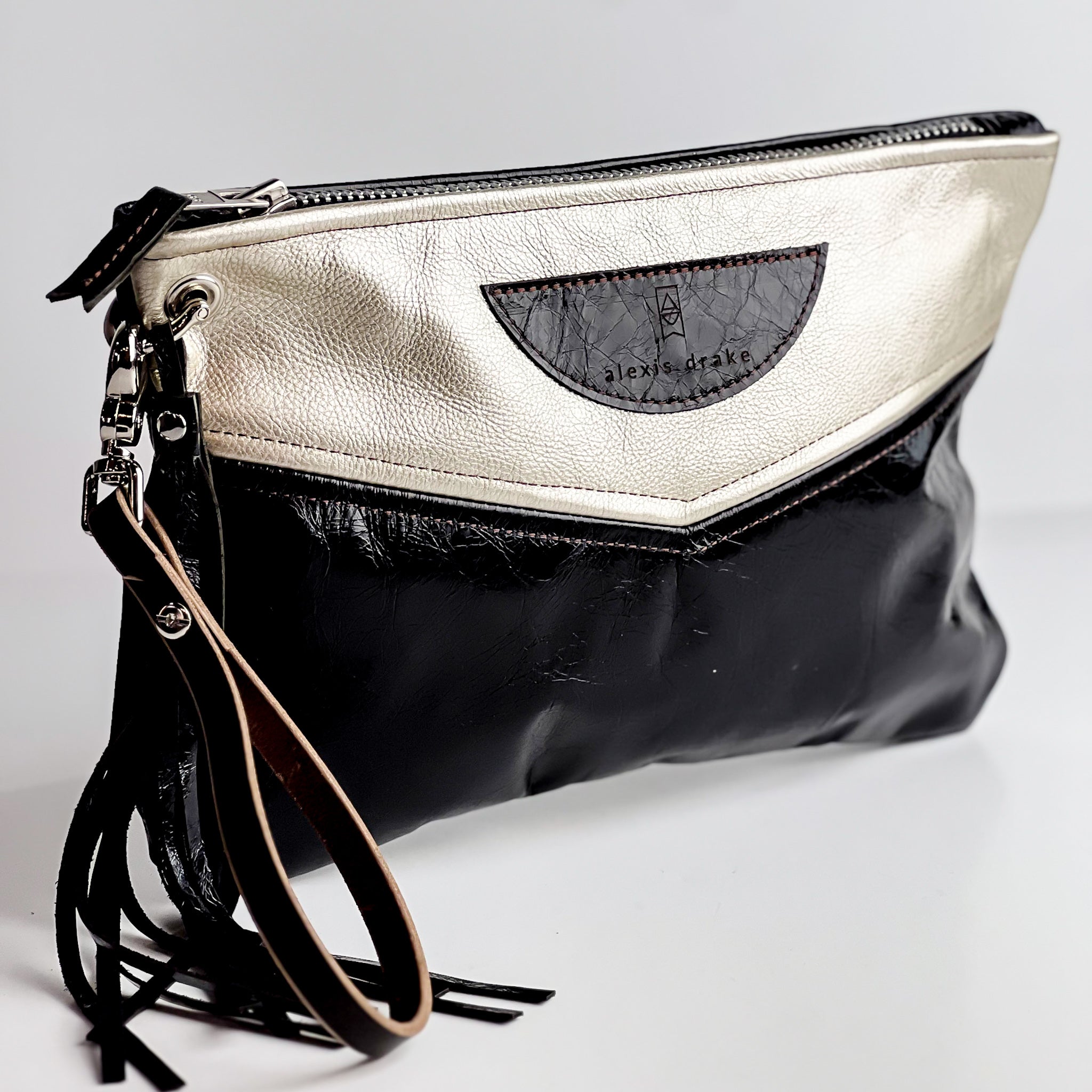Holiday Collection | Jackie Clutch | Platinum + Obsidian