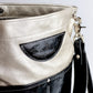 Holiday Collection | Train Shoulder Tote + Crossbody | Platinum + Obsidian