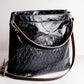 Holiday Collection | Eleanor Shoulder Tote + Crossbody | Obsidian + Diamond