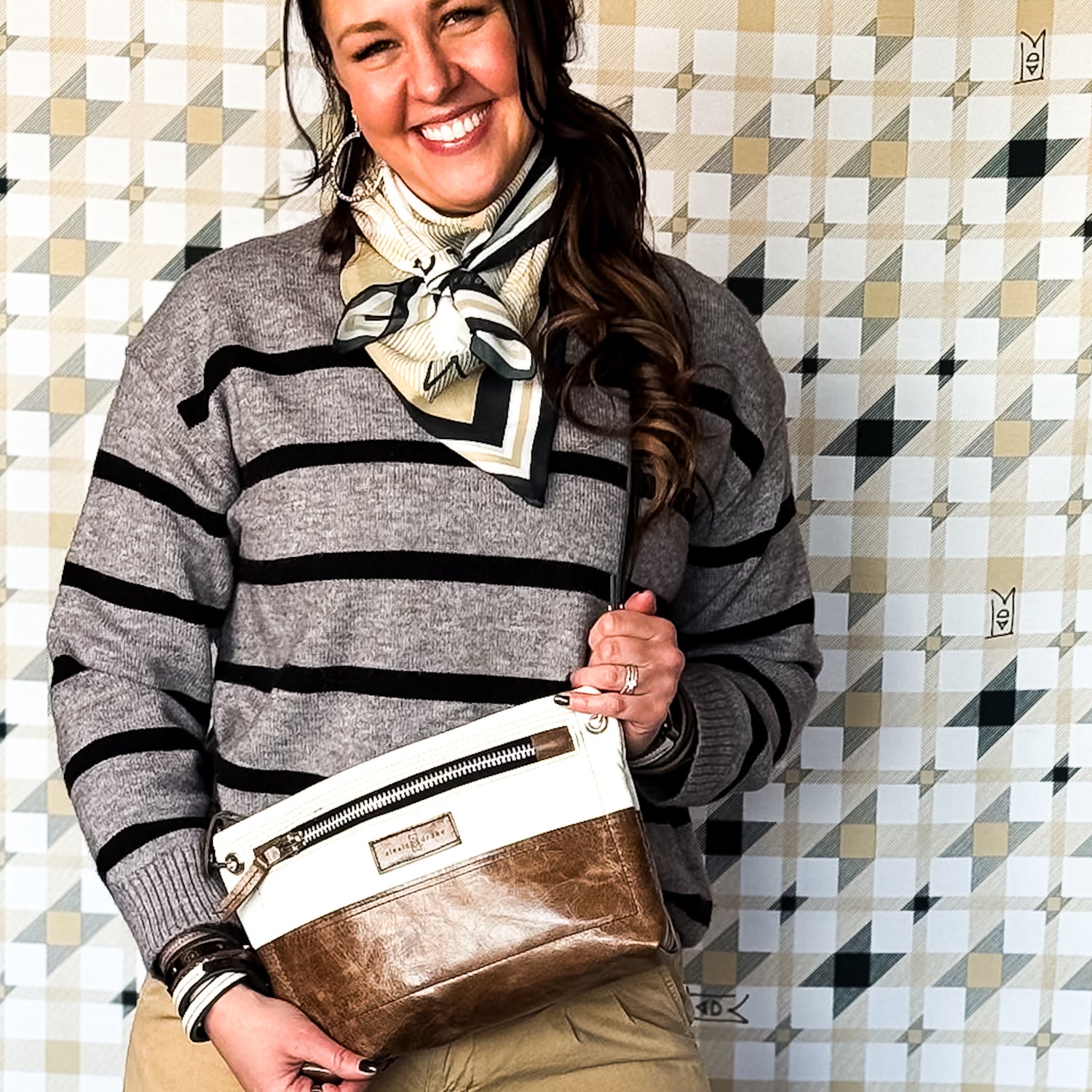 Blank Canvas Collection | Sophie Crossbody | Gallery White + Clay