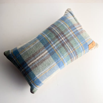 Home Collection | Small Lumbar Pillow | Plaid Wool + Butter