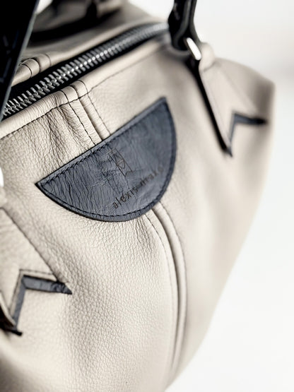 Everyday Collection | Ruthie Satchel + Shoulder Tote | Stone Gray