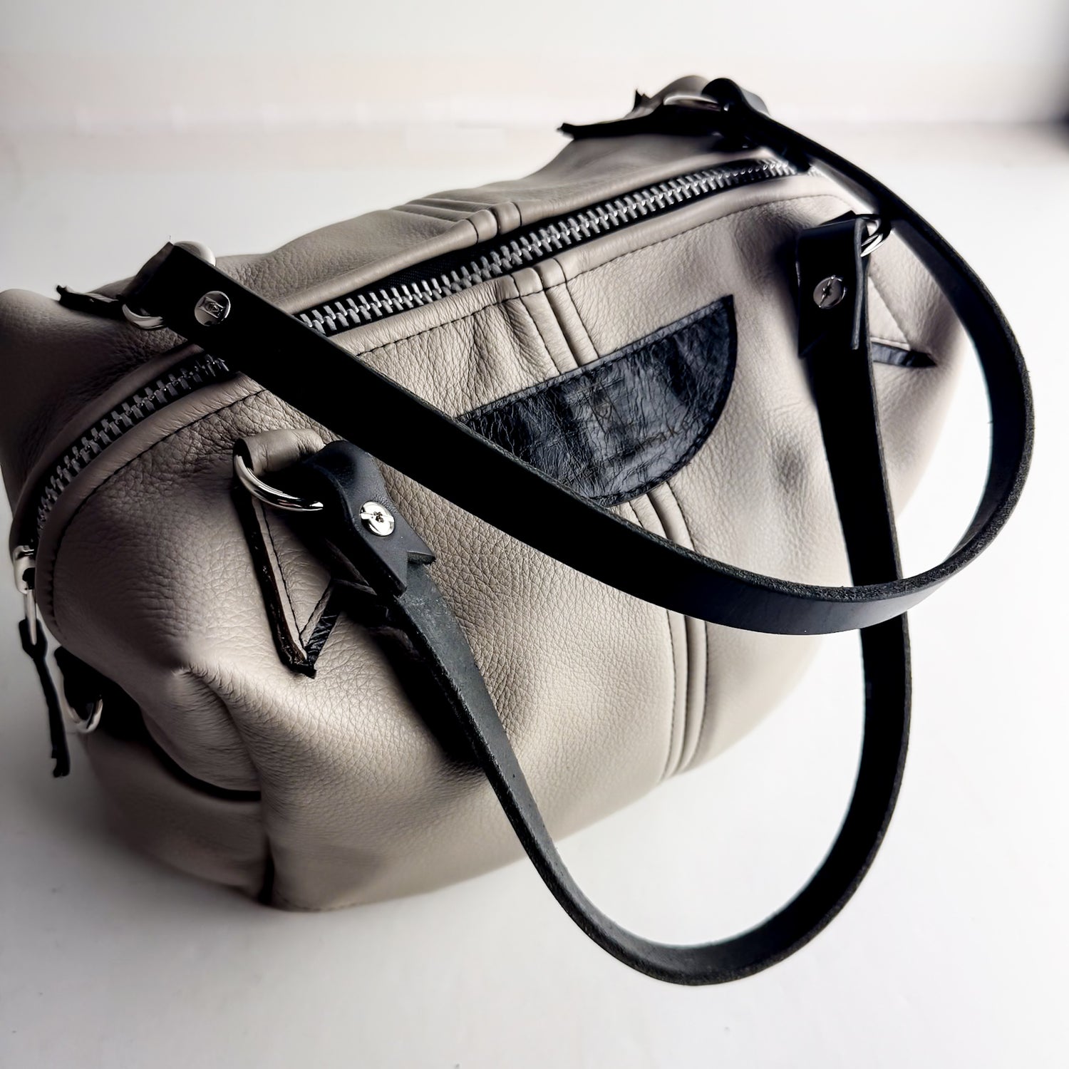 Everyday Collection | Ruthie Satchel + Shoulder Tote | Stone Gray