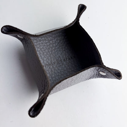 Home Collection | Leather Trays | Gray Pebble