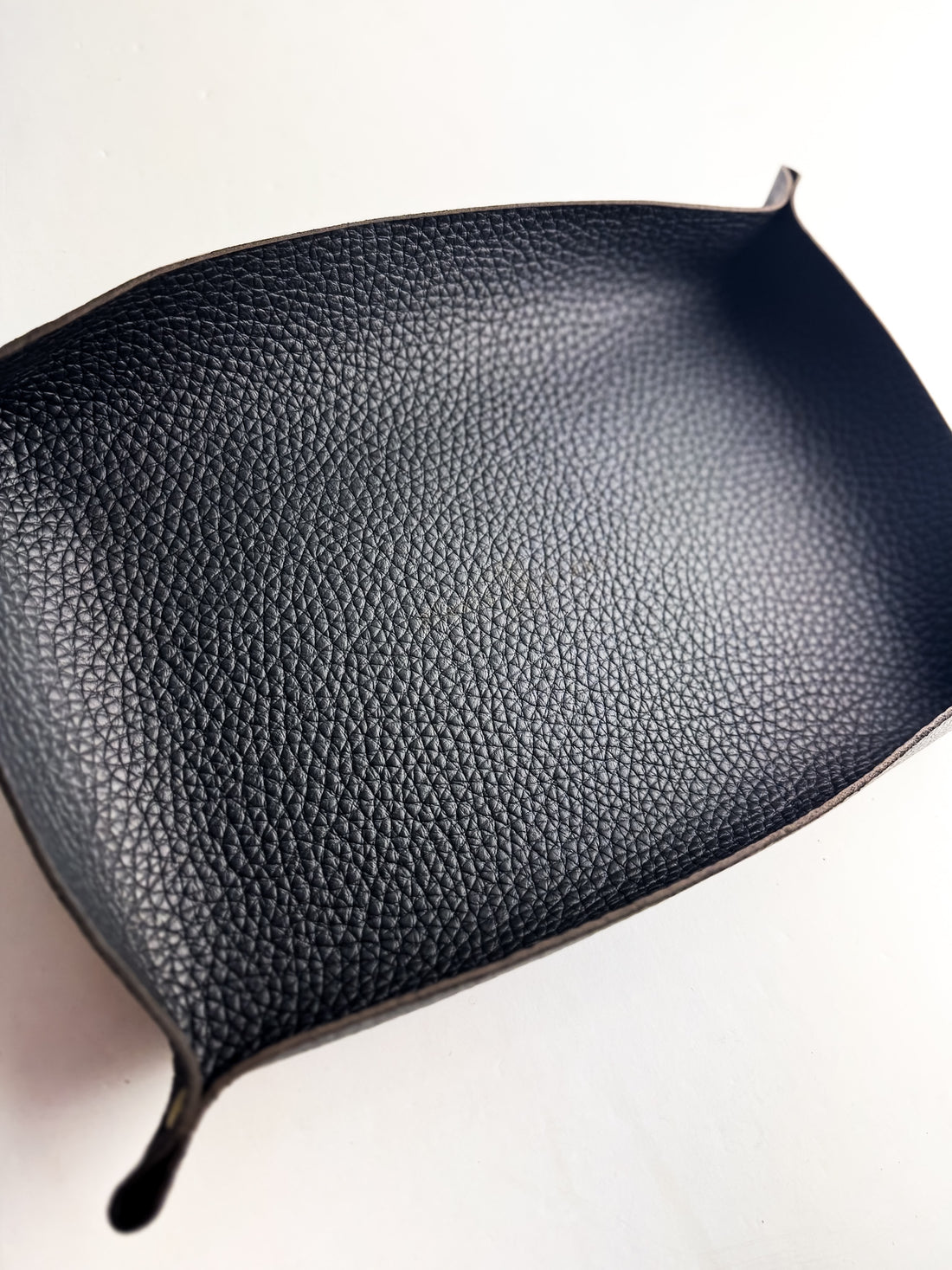 Home Collection | Leather Trays | Black Pebble