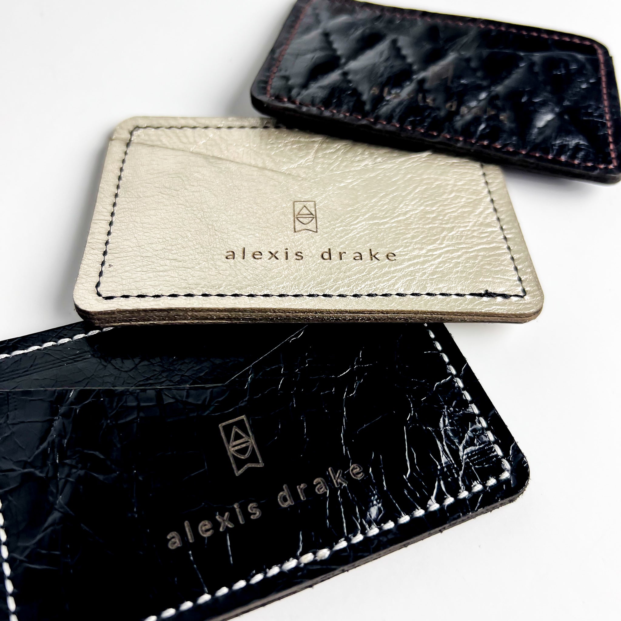 Holiday Collection | Card Holder | Obsidian + Diamond