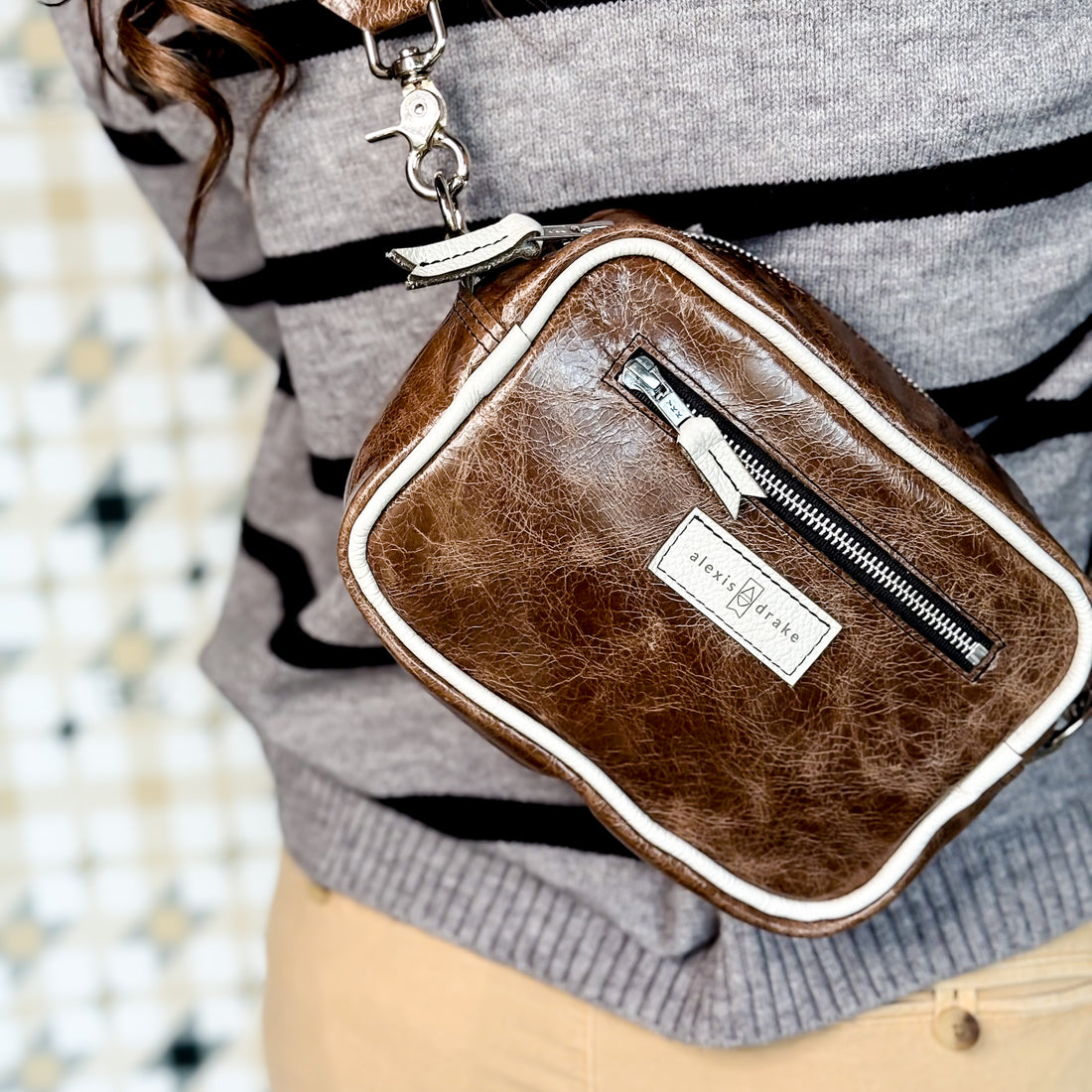 Blank Canvas Collection | Maeve Crossbody | Clay + Gallery White