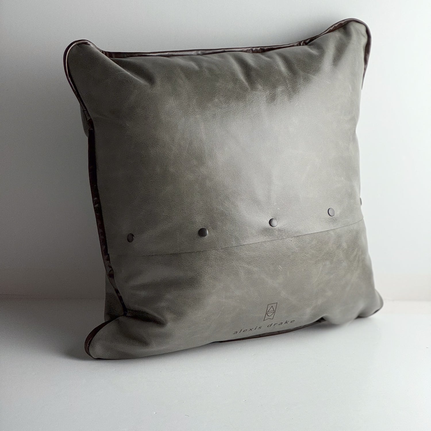 Home Collection | Square Pillow | Bison | Gray + Rocky