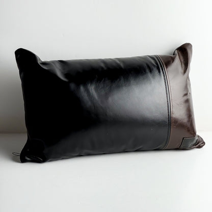 Home Collection | Small Lumbar Pillow | Black + Rocky