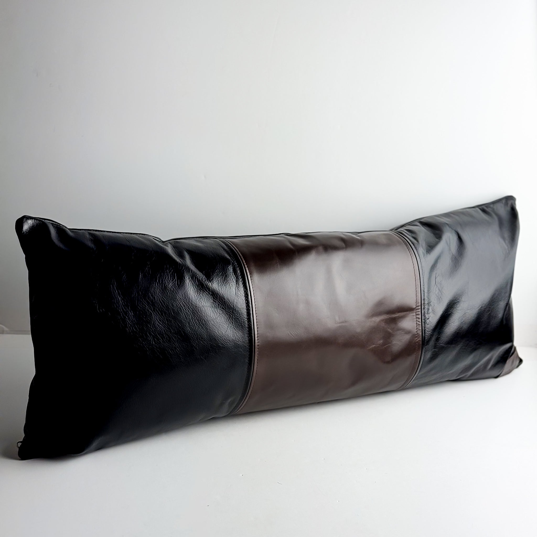 Home Collection | Large Lumbar Pillow | Black + Rocky