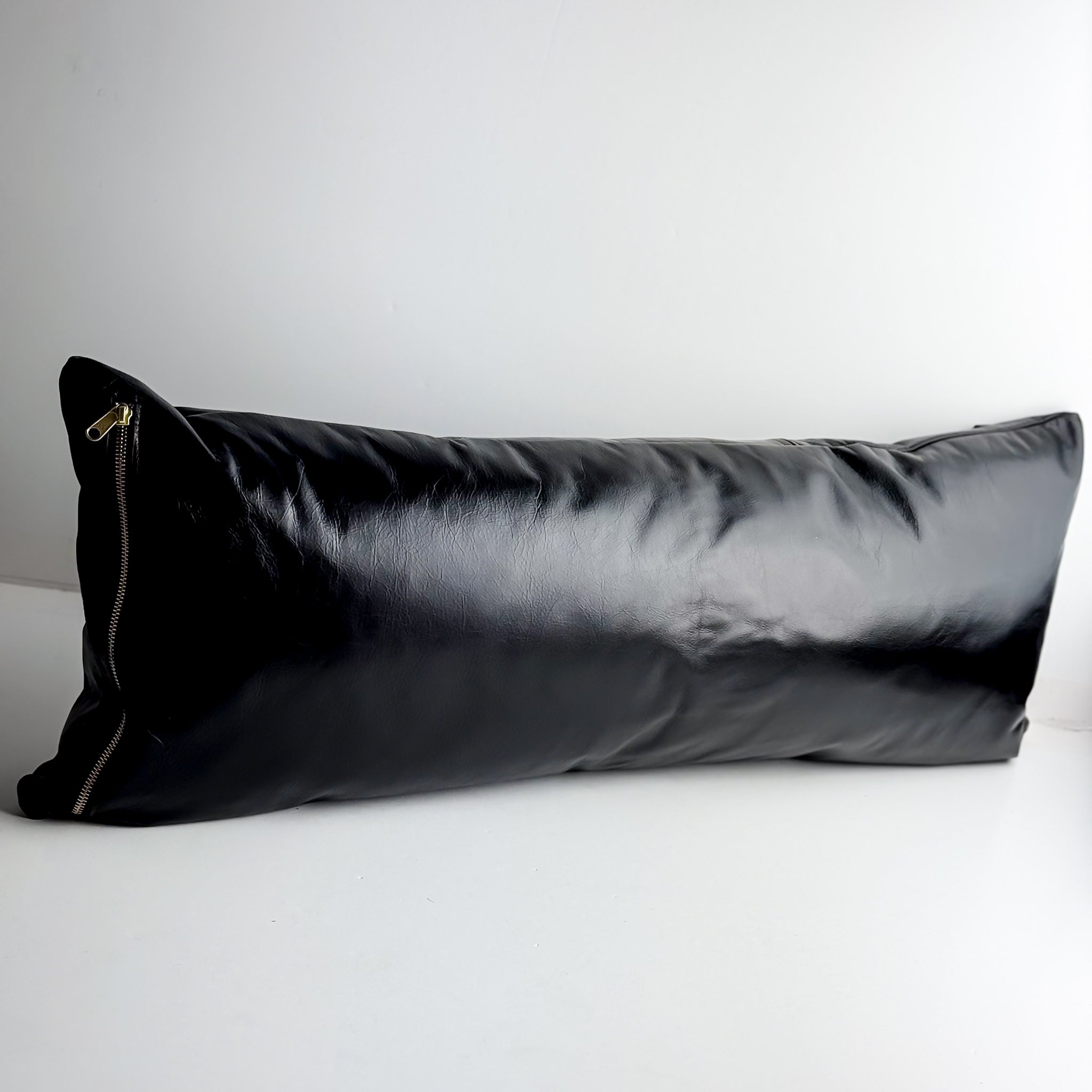 Home Collection | Large Lumbar Pillow | Black + Rocky