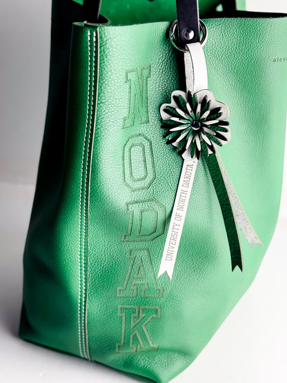 University of North Dakota | Keychain | Flower Floof Bag Charm