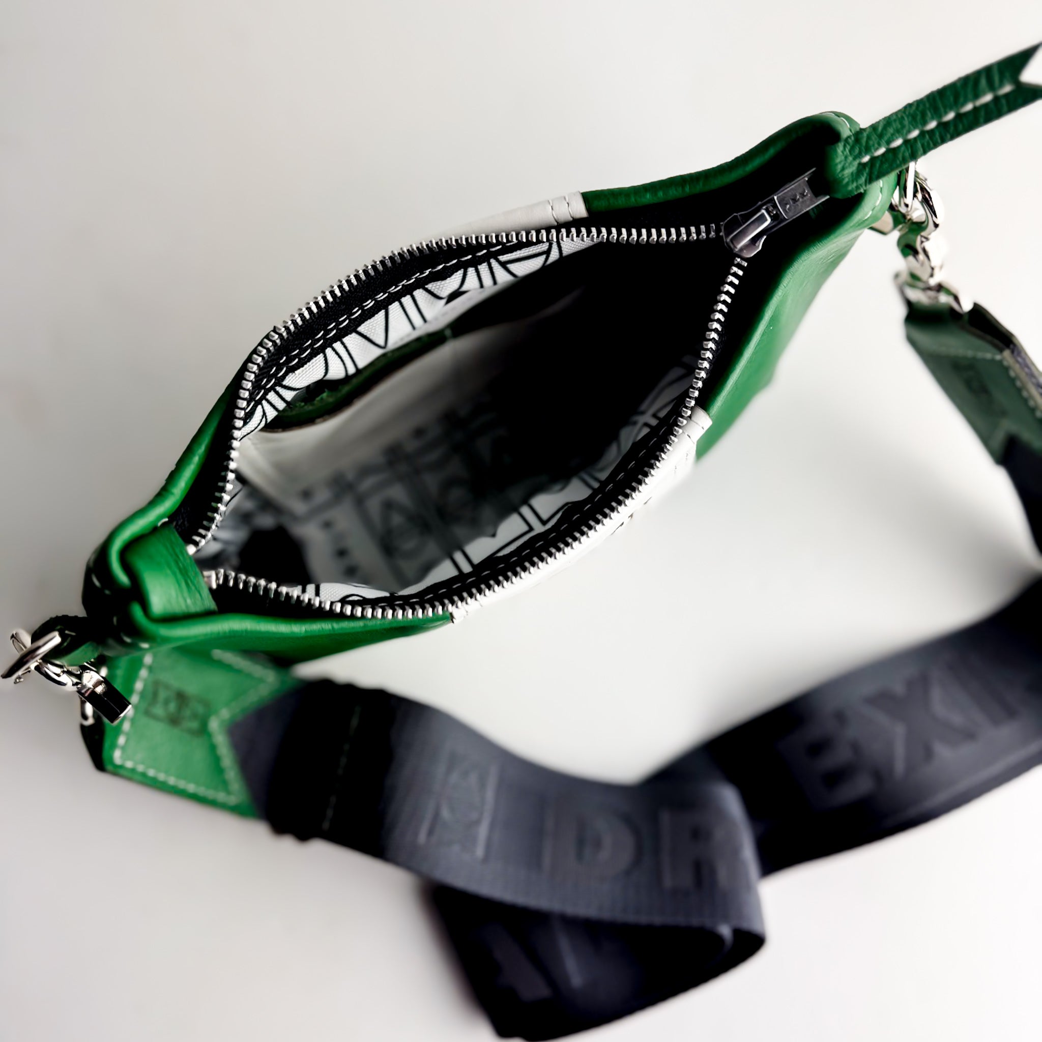University of North Dakota | Penelope Crossbody | Kelly Green + White