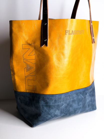 Northern Arizona University Collection | Market Tote | Mustard + Navy