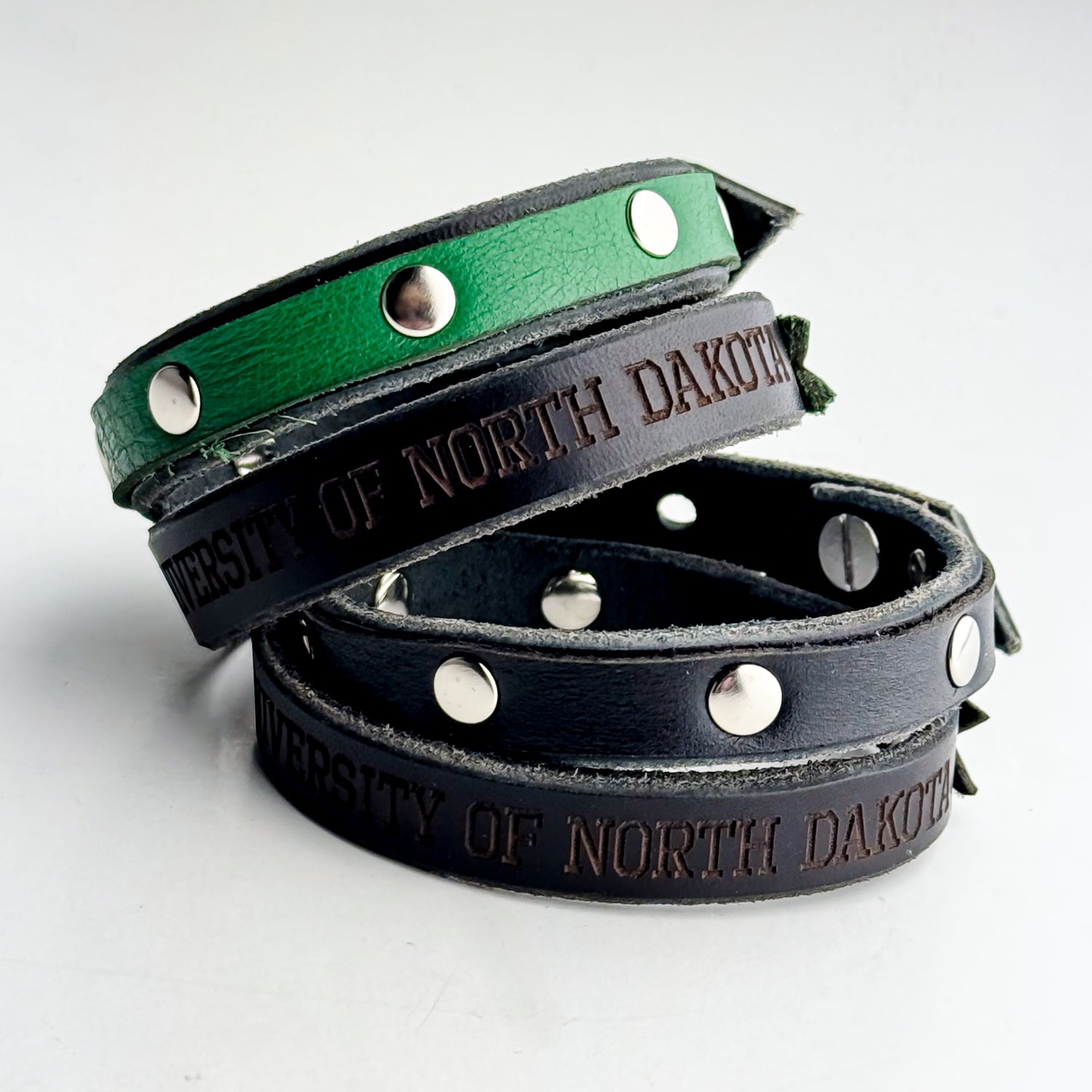 University of North Dakota | Jewelry | Leather Wrap Bracelet | Various