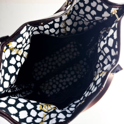 Midnight in Paris Collection | Lexington Shoulder Tote | Chocolate Truffle + Noir Suede