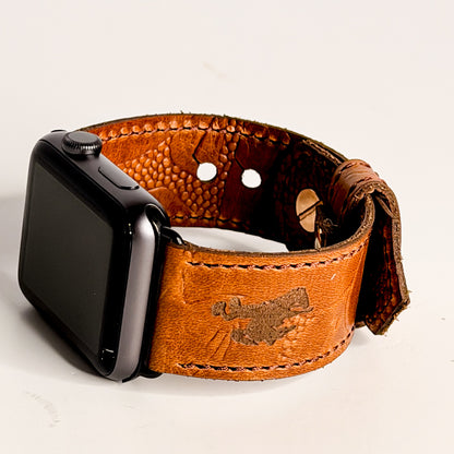 Steamboat Collection | Apple Watch Band | Gold Embossed