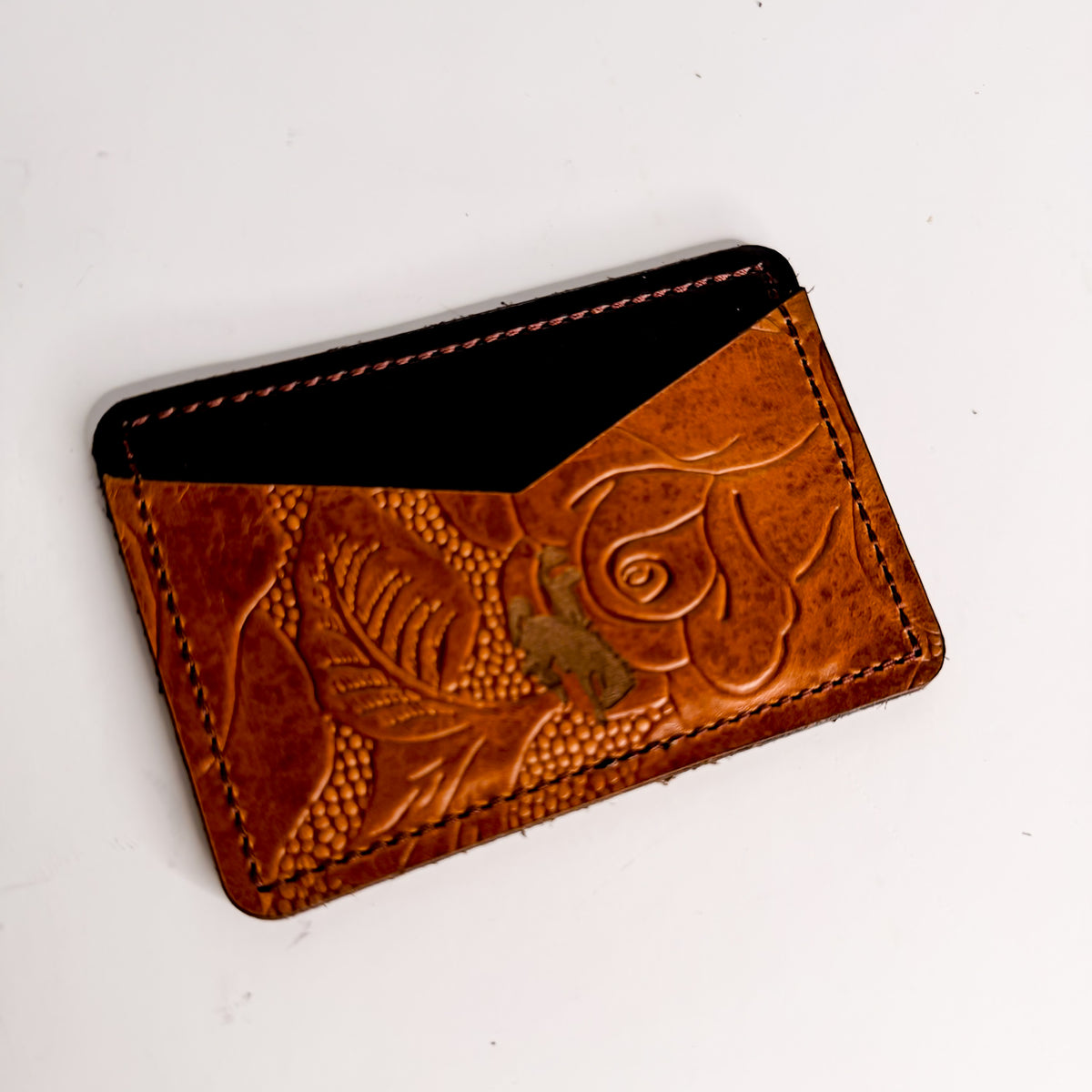 Steamboat Collection | Card Holder | Rocky + Gold Embossed