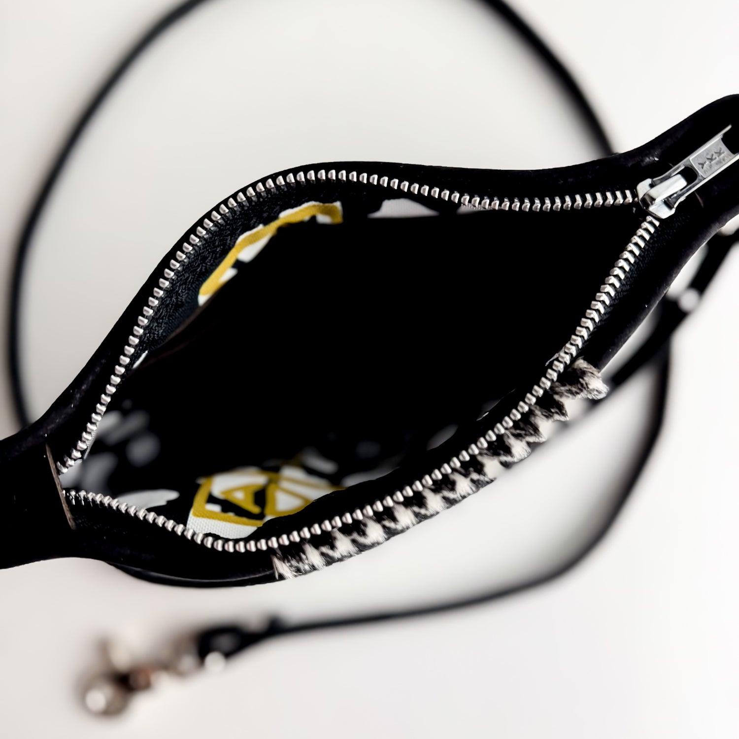 Midnight in Paris Collection | Belt Bag Clutch + Crossbody | Noir Suede + Houndstooth