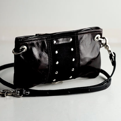 Midnight in Paris Collection | Belt Bag Clutch + Crossbody | Chocolate Truffle + Noir Suede