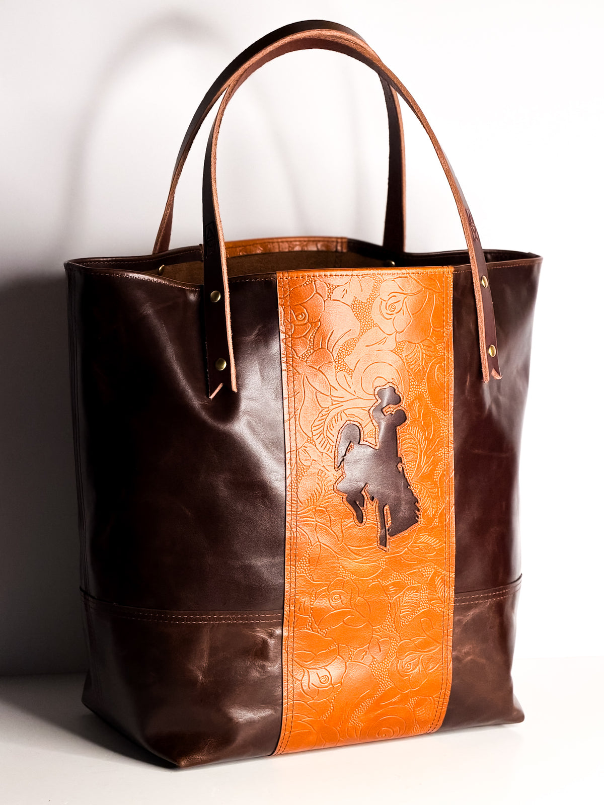 Steamboat Collection | Market Tote | Gold Embossed + Rocky