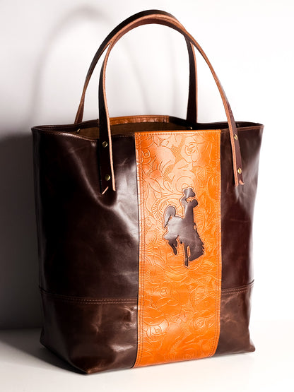 Steamboat Collection | Market Tote | Gold Embossed + Rocky