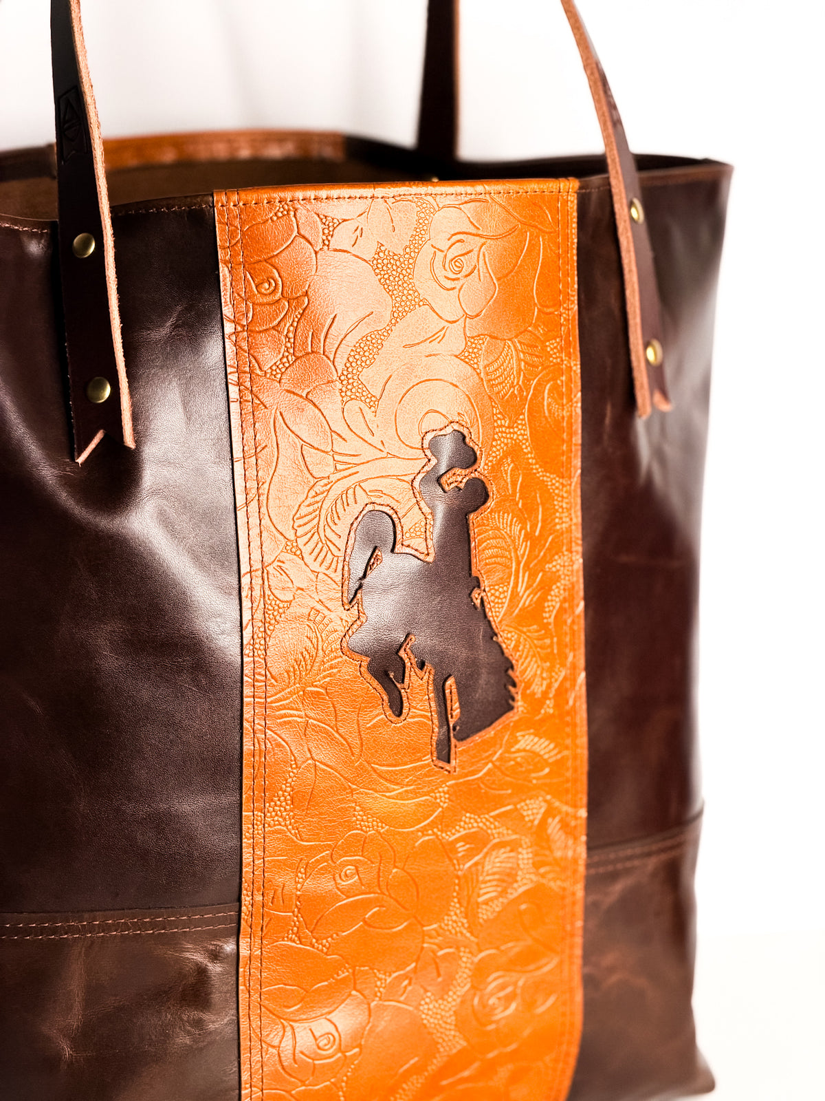 Steamboat Collection | Market Tote | Gold Embossed + Rocky